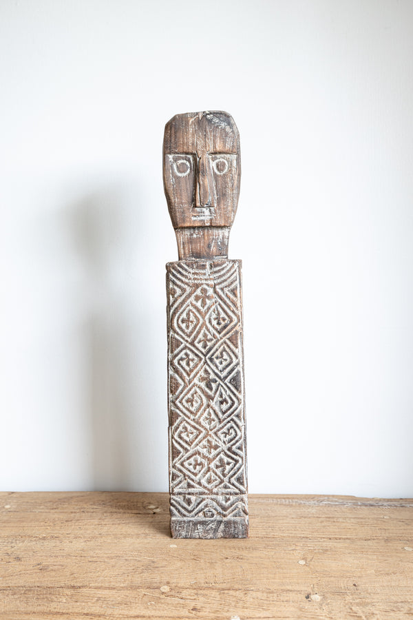 Balinese wooden carved statue - Tall man