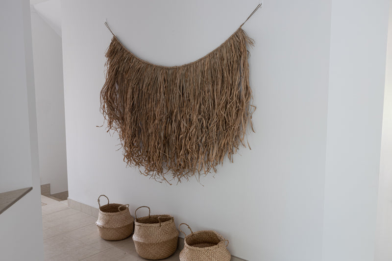 Maeve layered seagrass wall hanging- Natural - back in stock soon.