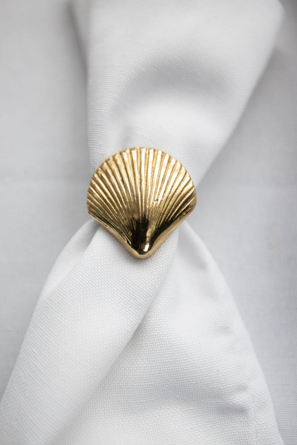 Brass Shell napkin holder