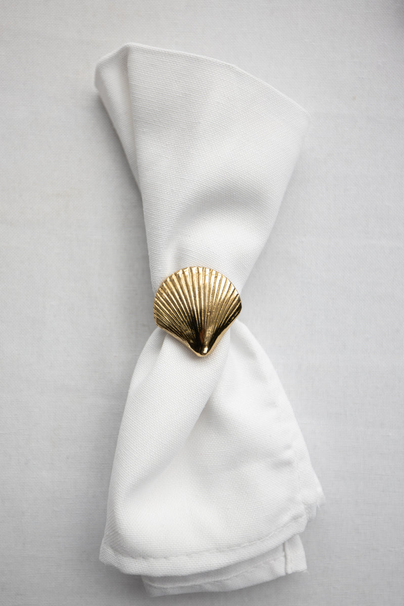 Brass Shell napkin holder
