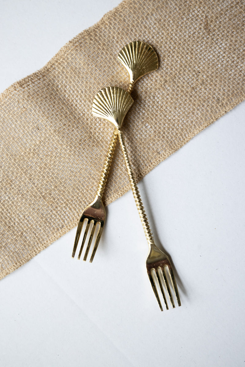 Brass Shell fork