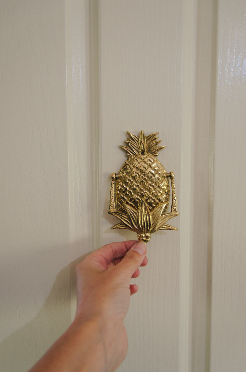 Brass Pineapple door knocker